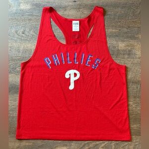 PINK Victoria’s Secret Phillies Mesh Tank Top Red Women’s Small MLB